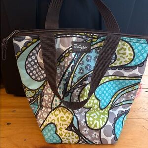 Thirty-One Insulated Lunch Bag Zippered Tote w/ Side Pocket